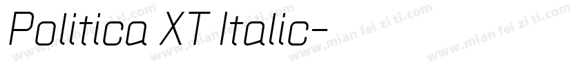 Politica XT Italic字体转换